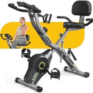 5-in-1 opvouwbare hometrainer voor senioren - verstelbare magnetische weerstand en comfortabele rugleuning (9101007899992)