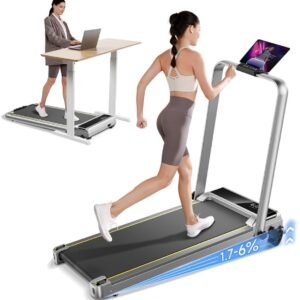 CLGP® Loopband Inklapbaar - Hometrainer Elektrisch - Walking Pad Fitness - Grijs (6152126211243)