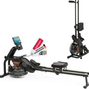 Christopeit Roeitrainer Garda met waterweerstand - verhoogde stoel - Bluetooth - 120kg (4044163050768)