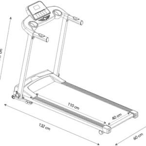 DailySupplies® Loopband Inklapbaar - Hometrainer Elektrisch - Walking Pad Fitness - Zwart (8721303529419)