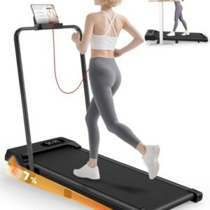 DailySupplies® Loopband Inklapbaar - Hometrainer Elektrisch - Walking Pad Fitness - Zwart (8721303543101)