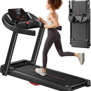 DailySupplies® Loopband Inklapbaar - Hometrainer Elektrisch - Walking Pad Fitness - Zwart (8721303550222)