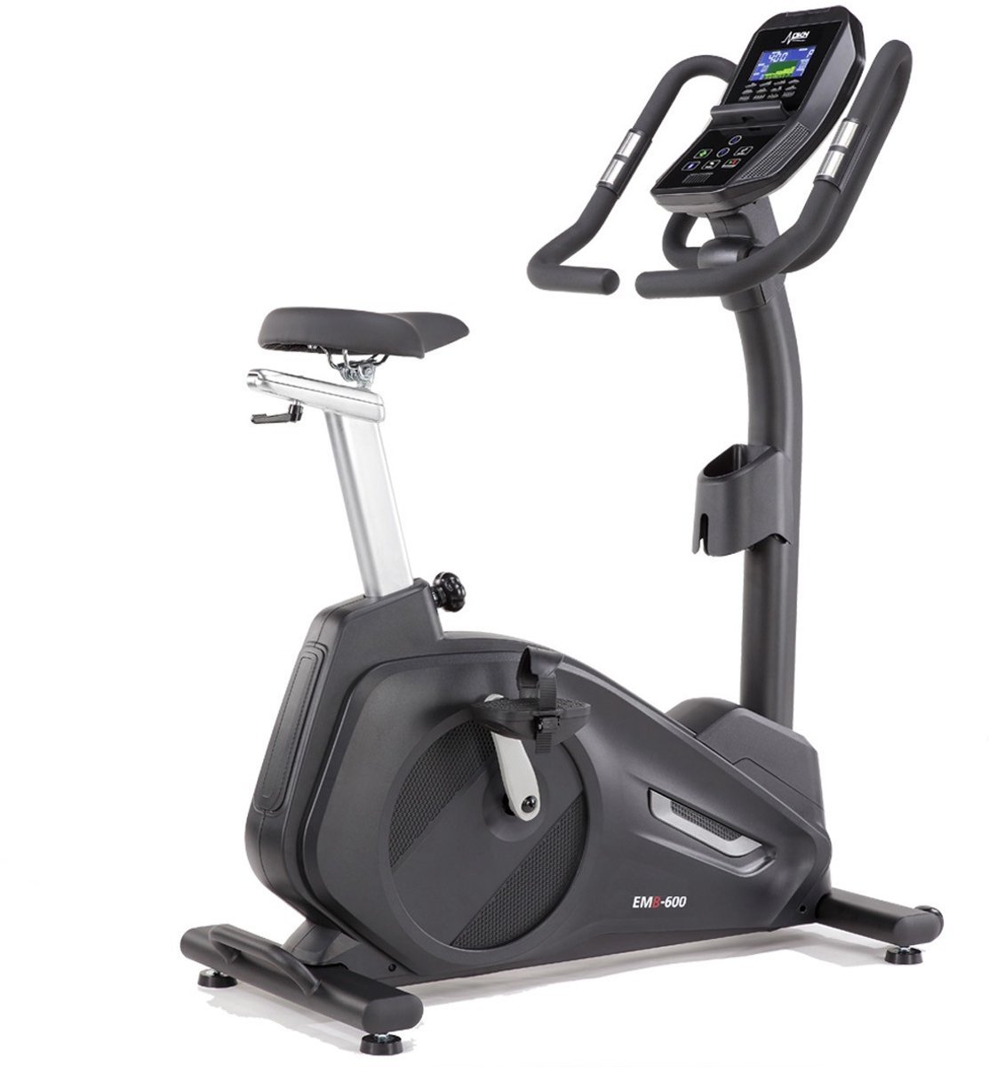 EMB-600 hometrainer - Fitness fiets met ergometer - EMS Bike - 12 presets en 32 niveaus - Verstelbaar - Ergonomisch (5412002204877)