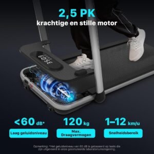 Equivera Loopband Inklapbaar - Loopband - Loopband Fitness - Loopband Electrisch (8721293957896)