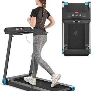 Equivera loopband inklapbaar - loopband - loopband fitness - loopband elektrisch - loopband fitness inklapbaar - loopband opvouwbaar (8721244608662)