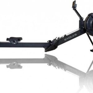 Evolve Fitness CR-100 Rower Roeitrainer - Professionele roeimachine - Fitness & CrossFit apparaat - Fitnessapparaat - Cardio apparaat voor thuis - Luchtweerstand - 10 weerstandsniveaus - LCD display - Transportwielen - Anti slip - Ergonomisch ontwerp (8785256670543)