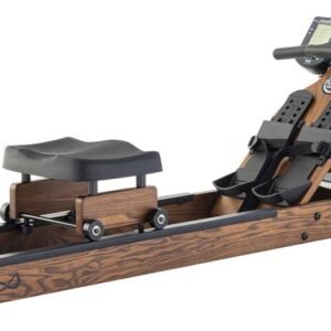 Fluid Rower Viking 3 XL Roeitrainer - Roeimachine met 10 weerstanden - Hartslagmeter - Waterweerstand - Roeiapparaat voor thuis - Kleur: walnoot (8717842037010)