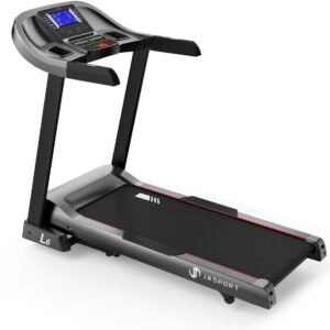 JASPORT L6 Loopband voor Thuis - 4,0 PK, 20 km/u, Elektronische Helling 15%, Bluetooth & LCD-display (0749874545575)