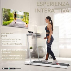 Loopband Inklapbaar - Hometrainer Elektrisch - Walking Pad Fitness - Zwart (6152124664676)