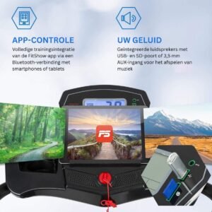 Loopband Inklapbaar - Hometrainer Elektrisch - Walking Pad Fitness - Zwart (6152127754749)