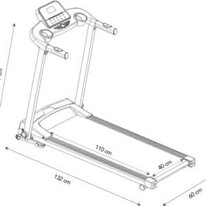 Loopband Inklapbaar - Wandelband Fitness - Treadmill - Zwart (6150713268205)
