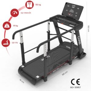 Loopband met steunstangen - 14km/u - MED-740 - MEDLINE (3347260577406)