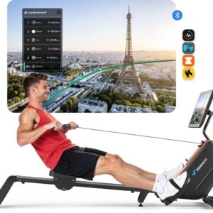 MERACH Roeimachine met HD-Display, Roeitrainer met 16 Weerstandsniveaus, Automatische magnetische weerstand, Eenvoudige montage, Tot 158 kg (6978235148351)