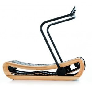 NOHRD Sprintbok Loopband Beukenhout Vintage - Houten Hardloopband - Gebogen Zelfaangedreven Loopband - Geruisloos & Onderhoudsvrij (4260263016170)