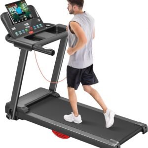 Opvouwbare Loopband met Hartslagmonitor en Bluetooth Speaker - Tot 12 km/u en 12 Trainingsprogramma's (9101018737658)