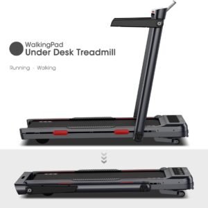 Oyeet Hardloopband - Loopband voor thuis - Inklapbaar - Treadmill - Hardloopsnelheid 14 km/u - Max. 130kg - Bluetooth - LED - (9505236683931)