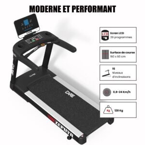 Professionele loopband - 24km/u - CARE - ZEPHYR (3347264507409)