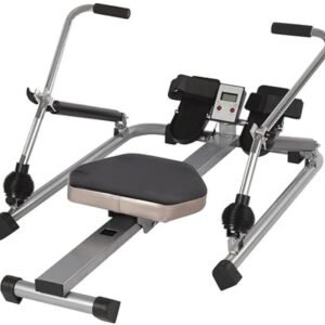 Roeitrainer Inklapbaar - Hometrainer - Roeimachine Fitness - Zilver en Zwart (6152122980983)