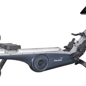 Skandika roeitrainer Freki Plus - Roeitrainer voor thuis in studiokwaliteit, 24-staps magneetweerstand, 12 kg vliegwielsysteem, compatibel met Kinomap-app, opklapbaar, tot 200 cm | Fitnessapparaat (4262393518838)