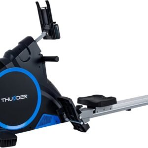 THUNDER® Roeitrainer | ARGO | Elektromagnetische Weerstand | Opklapbaar & Stil | Tot 150kg | 16 Weerstandsniveaus | LCD-scherm | Hartslagfunctie | Transportwielen | Full-body workout voor thuis | (5906765560832)