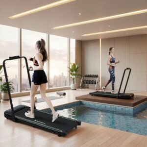 Treadmill 3-in-1 Incline Walking Pad Klapbaar - 12 km/h, 2.0 HP Motor, LED-Display, Afstandsbediening, Antislip Loopvlak, Opvouwbaar & Stil Loopband voor Thuis en Kantoor - Altameubel (9508834445192)