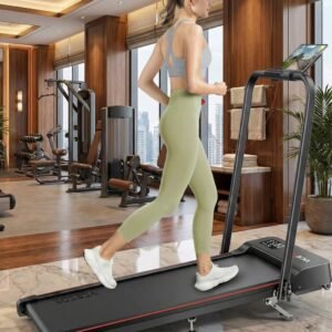 Treadmill 6-in-1 Inklapbare Loopband voor Thuis en Kantoor - Wandelpad met 10% Hellingsopties, LED-Display, Afstandsbediening, App, Tot 135 kg - Designbest (9502246124836)