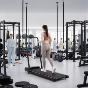 Treadmill Incline Elektrisch 12 km/h - Inklapbare Loopband met 6% Hellingshoek, 1400 W Borstelloze Motor, Superbreed Loopvlak, LCD-Display, Lichtgewicht & Draagbare Loopband voor Thuis en Kantoor - Altameubel (9506935689446)