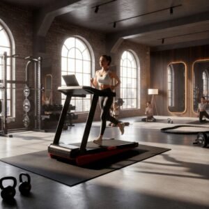 Treadmill Loopband voor Thuis, Inklapbaar met 15% Helling, 12 km/u, 3,0 PK Motor, 12 Programma's, Schokabsorberend en Compact - Altameubel (9503418591128)
