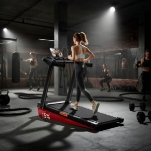 Treadmill voor Thuis - Inklapbare Loopband 14 km/u met 3,0 PK Motor, 15% Helling, Bluetooth, App, Hartslagmonitor & Luidspreker - Altameubel (9508812485370)