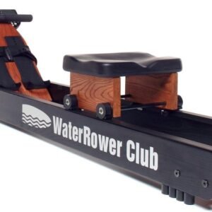 WaterRower Club Roeitrainer - Notenhout & Zwart - Waterweerstand - Ergometer - S4 Monitor - Opklapbaar - 200 kg Belastbaar] (0798304161533)