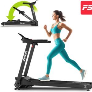 ZIPRO® Ramble - Loopband Inklapbaar met Helling - 1-16 km/h - Elektrisch - 12 Niveaus - LED-Display - 12 Programma's - Bluetooth App - Hartslagmeting - Caloriemeting - Treadmill voor Thuis - Inklapbare met Hellingfunctie (5902659847232)