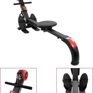 vidaXL - Roeitrainer - met - regelbare - weerstand - inklapbaar (8719883807553)