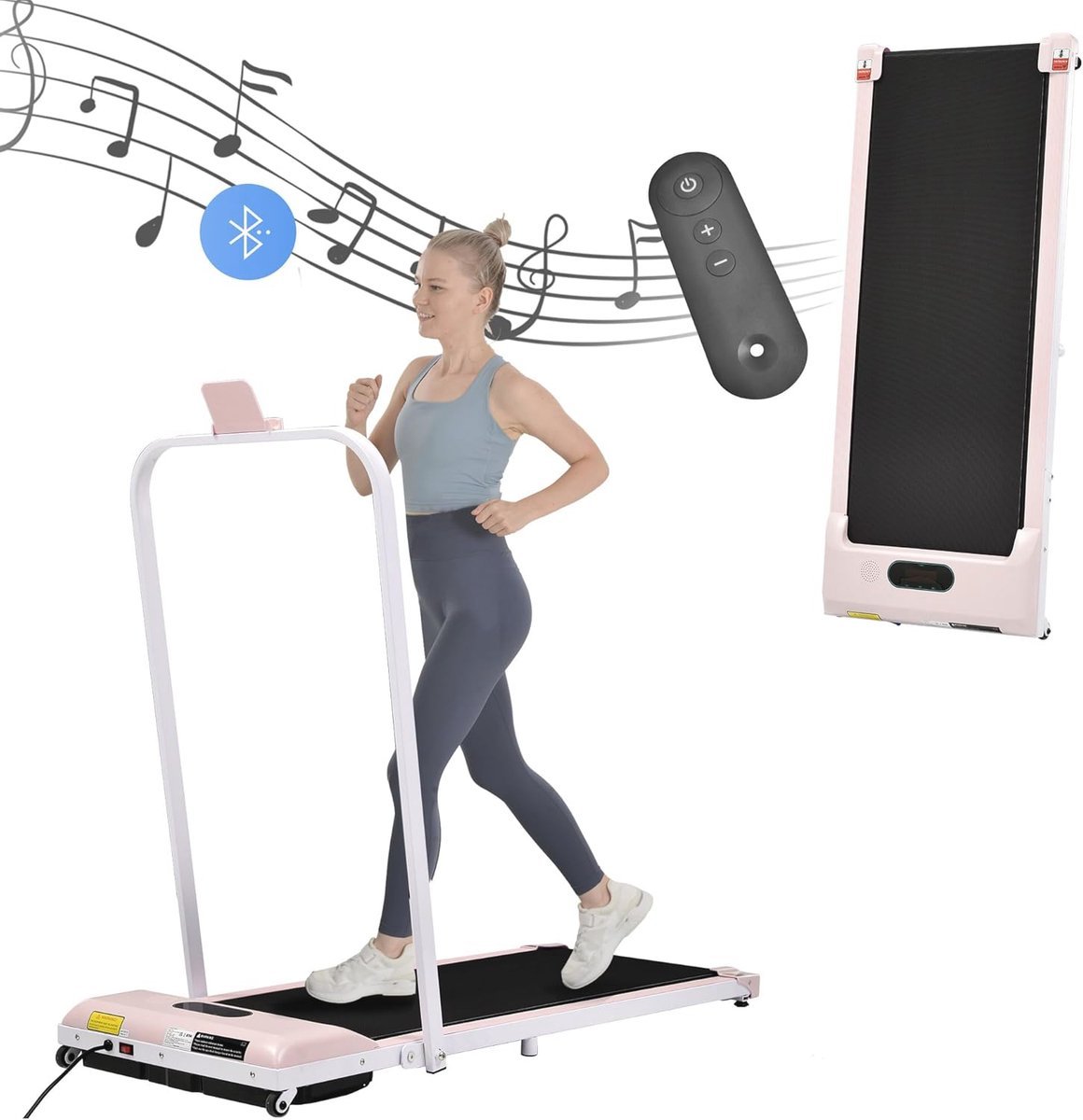 2-in-1 Loopband voor Thuis met Bluetooth & LED-Display - Inklapbare Wandelpad (6152654762743)