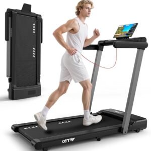 3-In-1 Loopband - Hometrainer - Hardloopband - Wandelmachine - Fitnessapparaat - 12 km/u Snelheid - 2,5 PK Motor - Bluetooth - Inklapbaar - 12 Trainingsprogramma's - Dubbele LED-display - Afstandsbediening (8721391522439)