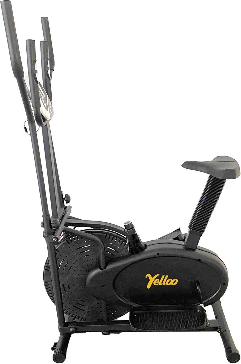 Elliptische Hometrainer met Verstelbaar Zadel, LCD-Display en Hartslagmeter (9101026516917)