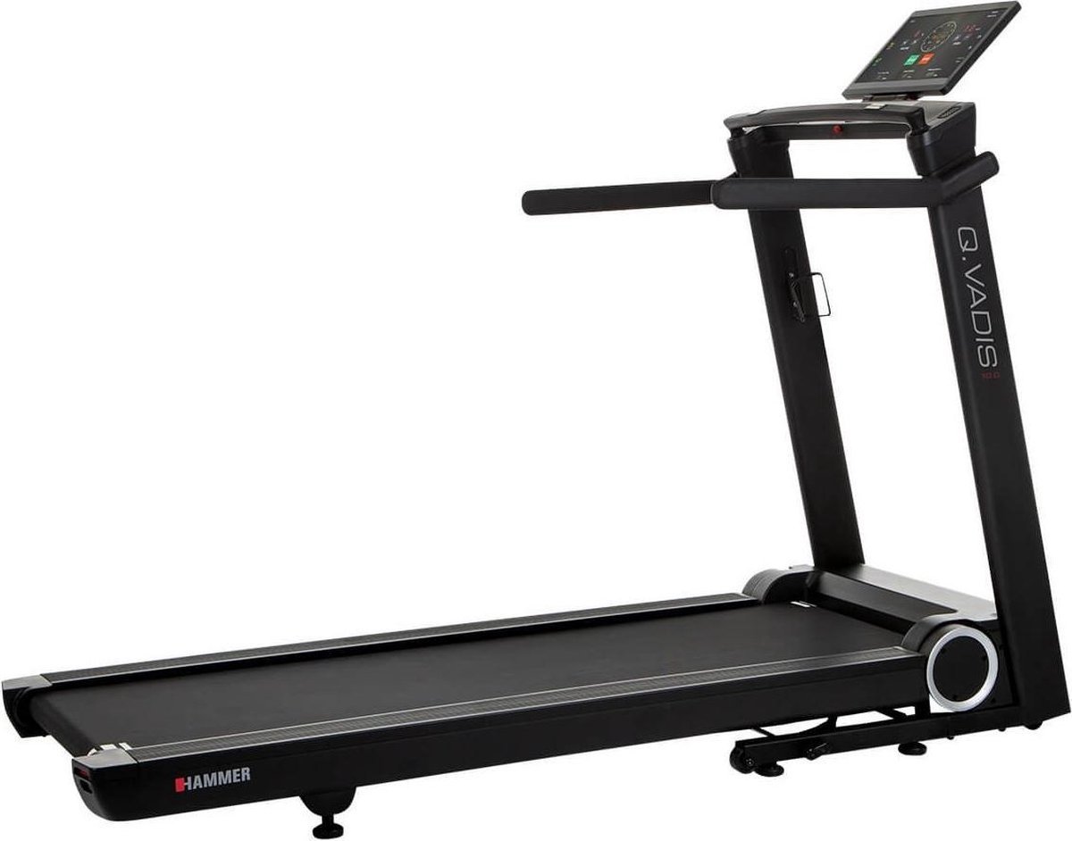 Hammer Fitness Q. Vadis 10.0 Loopband - met TFT touchscreen en Zwift (4005251516306)