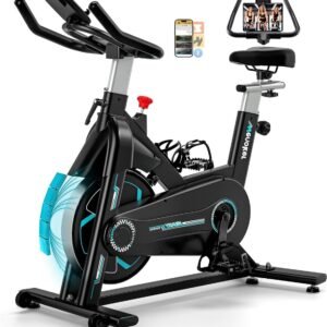 Hometrainer - Binnenfiets - Fitnessfiets - Magnetische Fiets - Ergometer - Geruisloze Magnetische Weerstand - Verstelbaar Zadel & Stuur - Max 160 kg Belastbaar - Verbeterd LCD Display (8721391522354)
