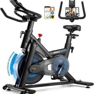 Hometrainer - Ergometer - Fitnessfiets - Spinningfiets - Binnenfiets - Stil Met 18 kg Vliegwiel - Compatibel Met Zwift & Kinomap (8721391522330)