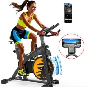 Hometrainer - Fitnessfiets - Exercisefiets - Magnetische Fiets - Stil Werkend - Verstelbaar Zadel - Bluetooth Connectiviteit (8721391581085)