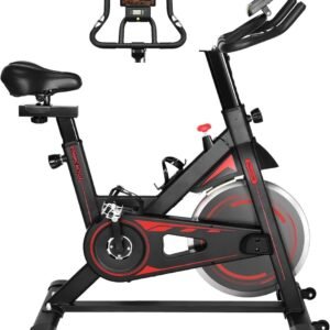 Hometrainer met 10 kg Vliegwiel en Instelbare Weerstand voor Thuis (6152149939988)