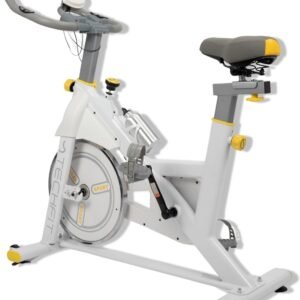 Hometrainer met 8 kg vliegwiel en magnetische weerstand - Fiets voor thuis met LCD-display en tablethouder (8721316495879)