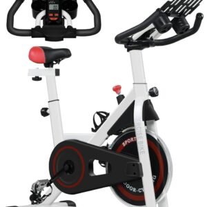 Hometrainer met LCD-Display en Verstelbaar Zadel voor Thuisgebruik (6152150383350)