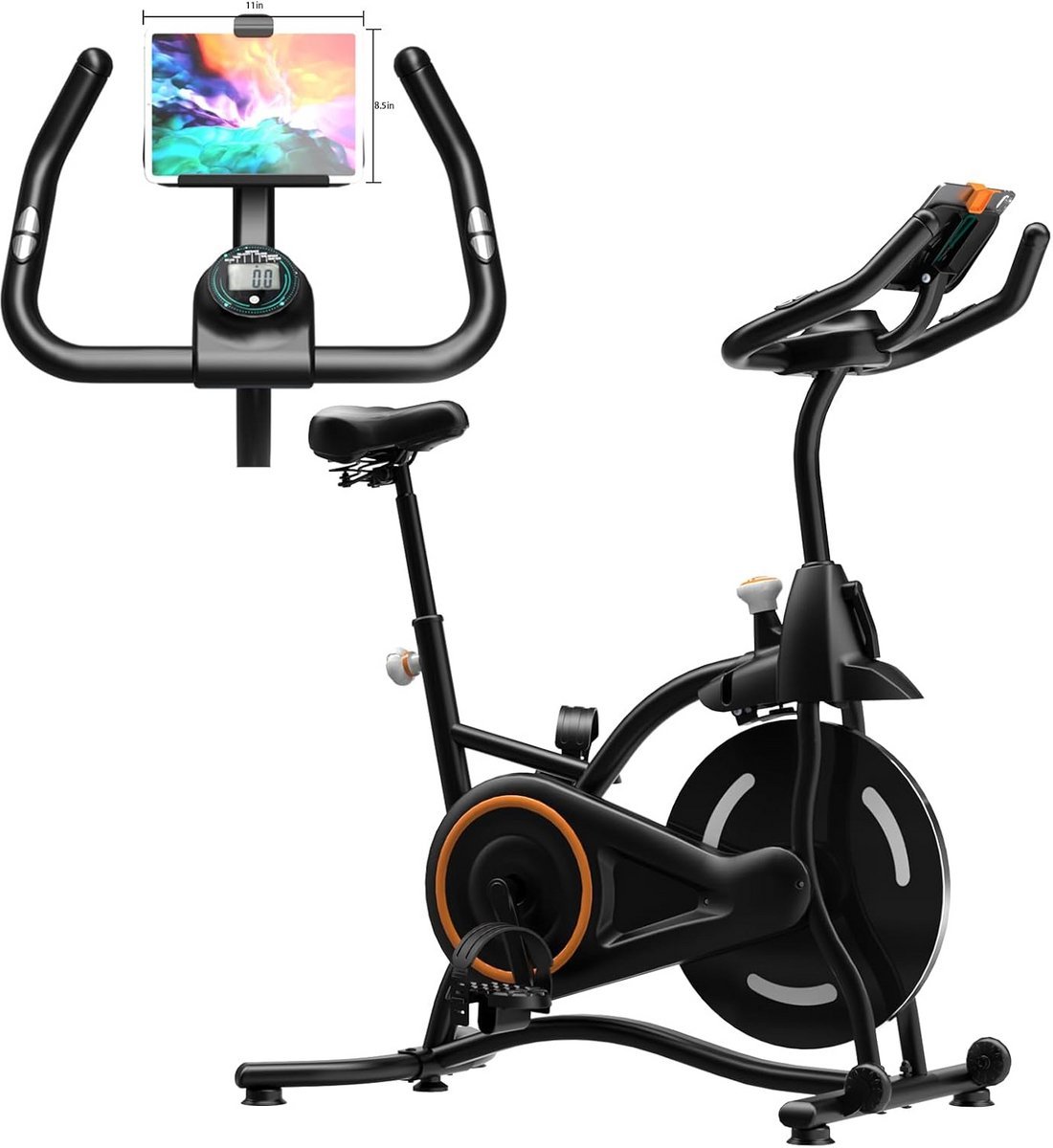 Indoor Fiets Hometrainer met Digitale Monitor en Verstelbare Weerstand (9101027015303)