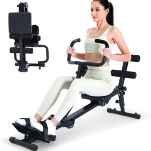 Inklapbare Hydraulische Roeitrainer met 12 Weerstanden voor Thuisgebruik (9101095596490)