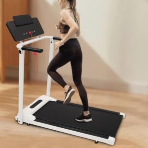 Inklapbare loopband voor thuis en kantoor, met iPad-houder en LED-scherm, tot 100 kg (6152654830855)