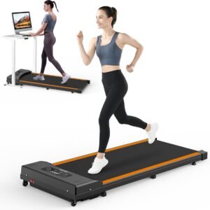 Loopband Fitness voor Thuisgebruik - 1 km/u tot 8 km/u - Draagbare Wandelband Elektrisch - Incl. Afstandsbediening - LCD Display - Zwart (8721098286511)