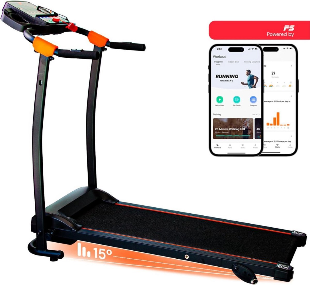 Loopband Inklapbaar - Loopbanden Voor Thuis - Opvouwbare Loopband Voor Thuis - Walking Pad Treadmill - Inklapbare Wandelband - Opvouwbaar En Stil - Vering En Demping - Fitness - Dunne En Lichteloopband Voor Thuis - Geen Montage Vereist (9504833343163)