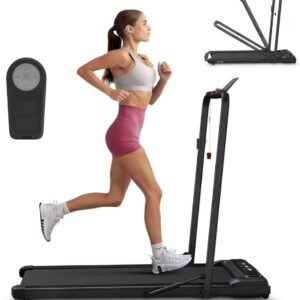 Loopband Inklapbaar - Loopbanden Voor Thuis - Opvouwbare Loopband Voor Thuis - Walking Pad Treadmill - Inklapbare Wandelband - Opvouwbaar En Stil - Vering En Demping - Fitness - Dunne En Lichteloopband Voor Thuis - Geen Montage Vereist (9504626339533)