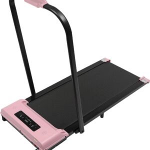 Loopband - Wandelmachine - Fitnessapparaat - Thuisfitness - Indoor Treadmill - Inklapbaar Met Handgreep - Stille Motor & LED Display - Compact 0,6 m² - Snelheid 1-6 km/u - Roze (8721391564149)