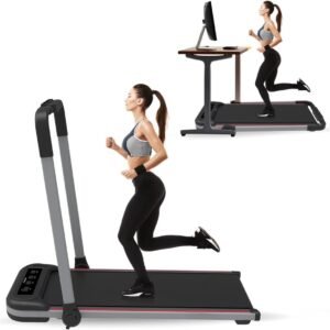 Loopbanden Voor Thuis - Loopband Inklapbaar - Opvouwbare Loopband Voor Thuis - Walking Pad Treadmill - Inklapbare Wandelband - Opvouwbaar En Stil - Vering En Demping - Fitness - Dunne En Lichteloopband Voor Thuis - Geen Montage Vereist (9502175724145)